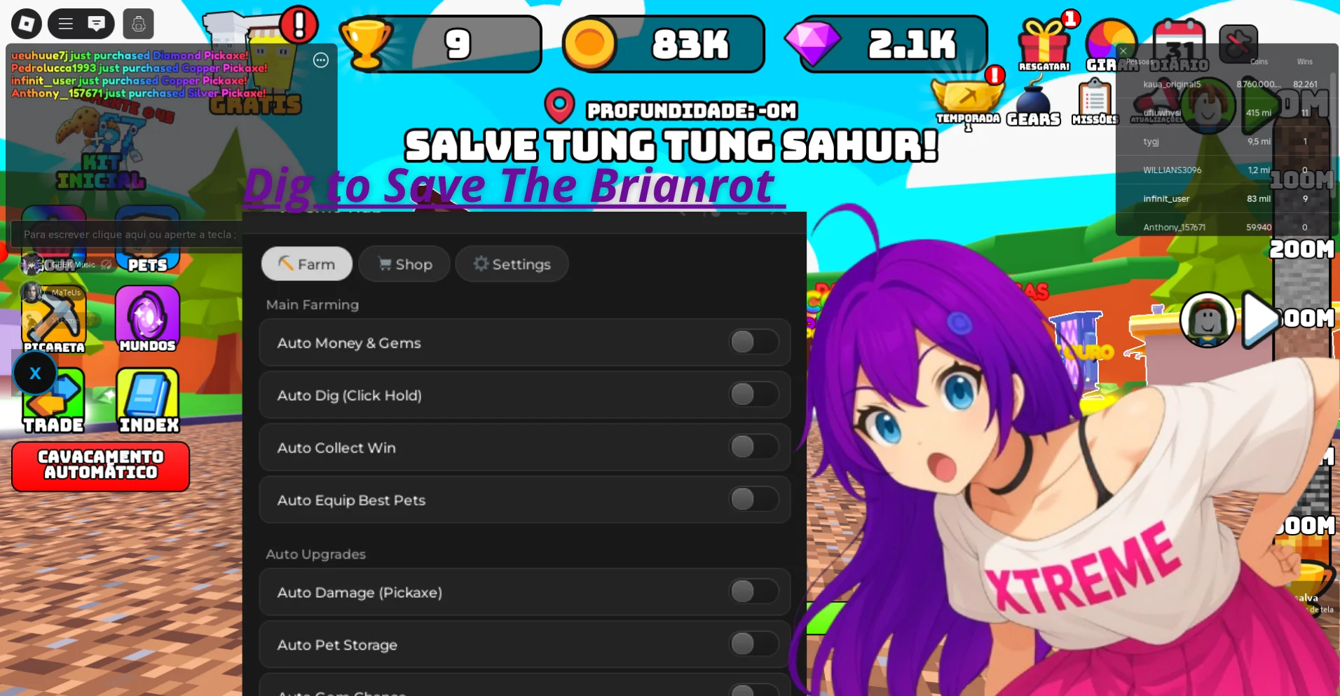 Auto Farm Dig , Money And Farm gems, auto upgrade and more thumbnail